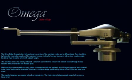 Helius Designs Omega Ruby tonearm 10"